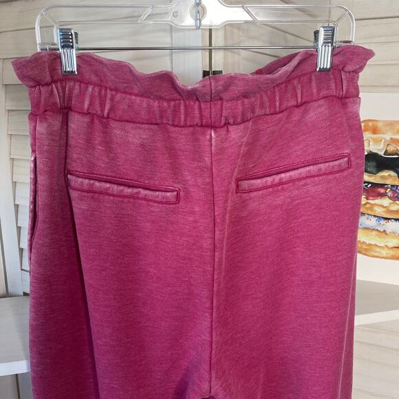 7 For All Mankind pink cropped jogger sweatpants - Picture 7 of 9